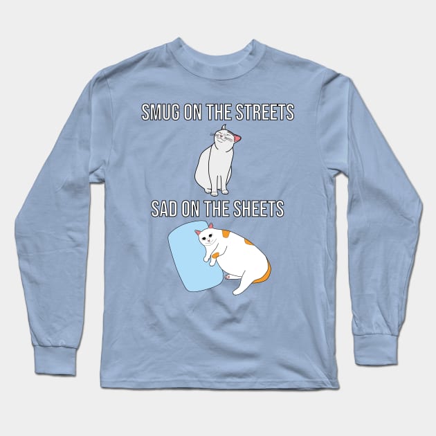 Smug and Sad Long Sleeve T-Shirt by Sashen